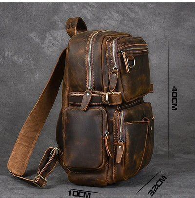 Brown Leather Backpack | Journey