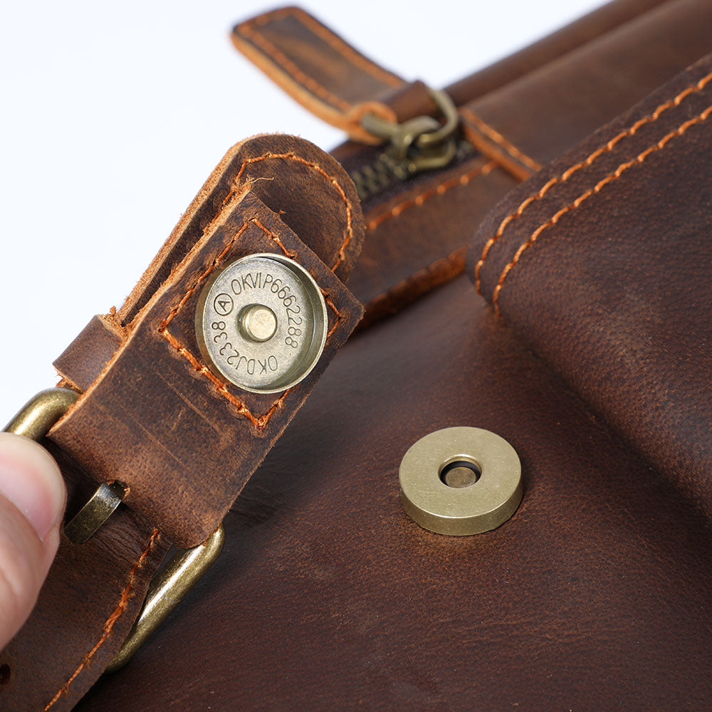 Leather Laptop Backpack | York