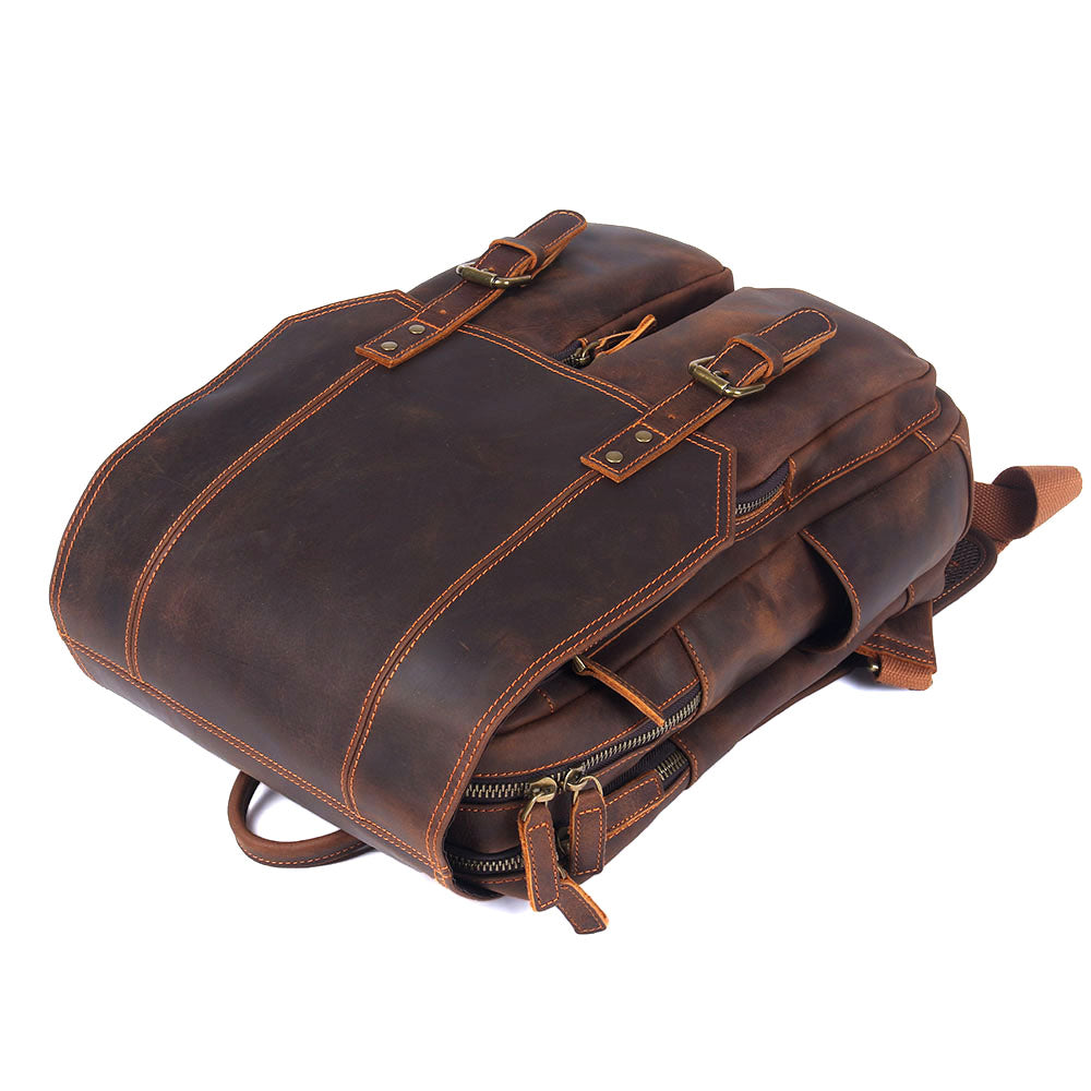 Brown Leather Backpack | Stellan
