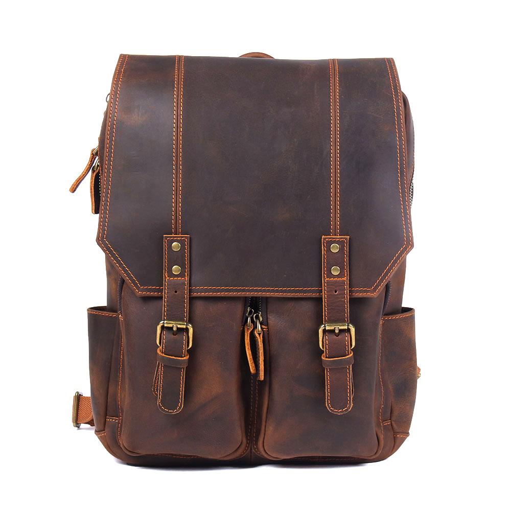 Brown Leather Backpack | Stellan