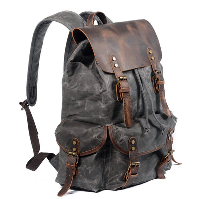 Canvas Leather Backpack | Ridge