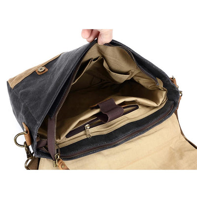 Waxed Canvas Messenger Bag | Phoenix