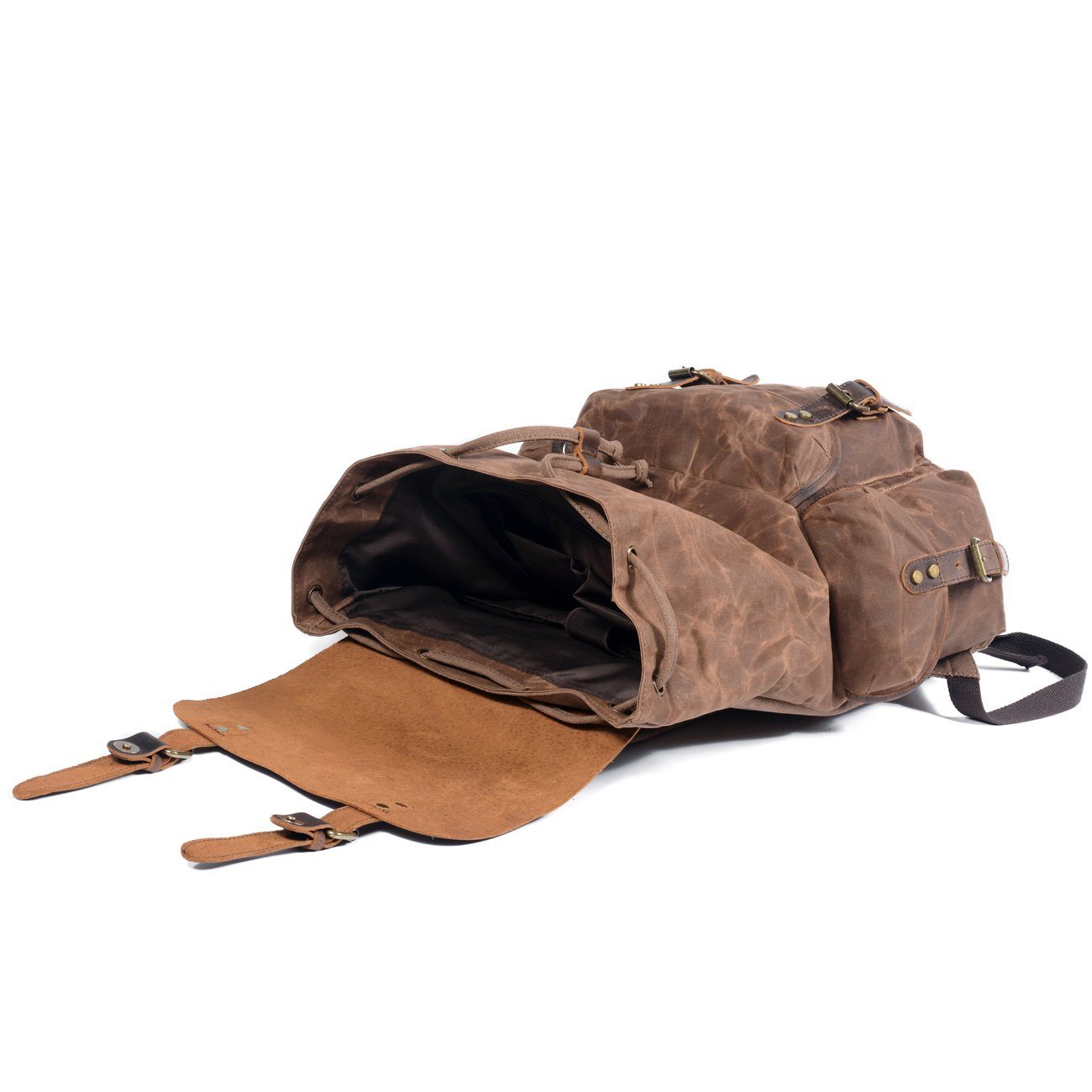Canvas Leather Backpack | Ridge