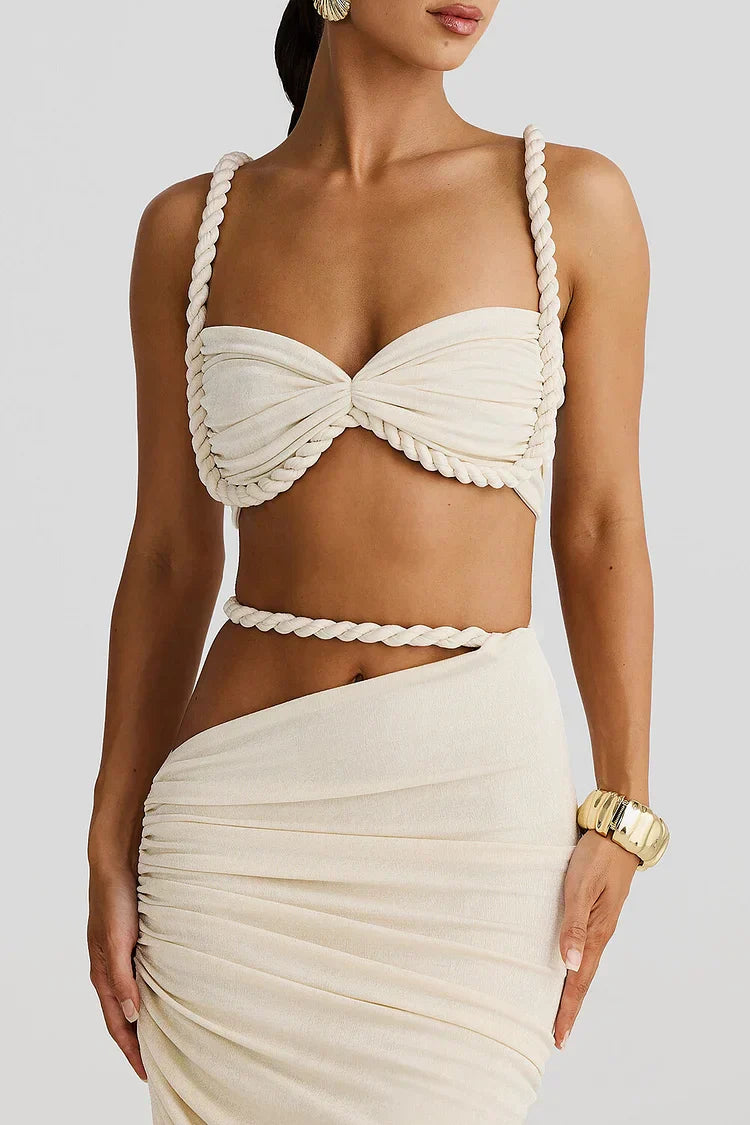 Alani | Cutout Ruched Maxi Skirt