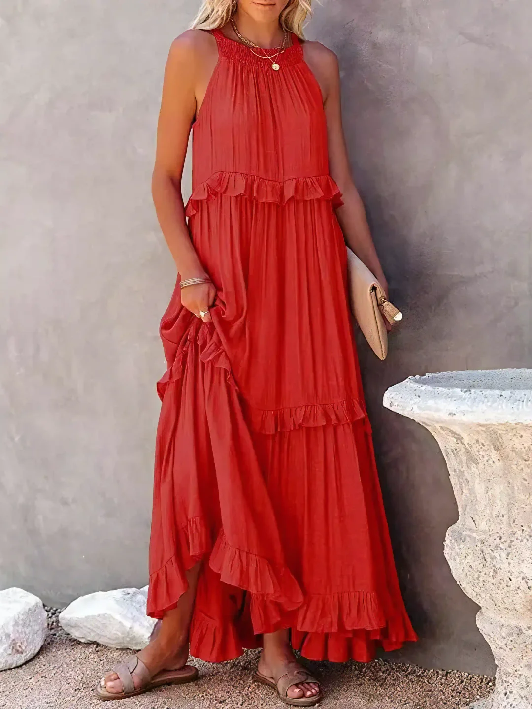 Darcey™ Ruffle Breeze Maxi Dress
