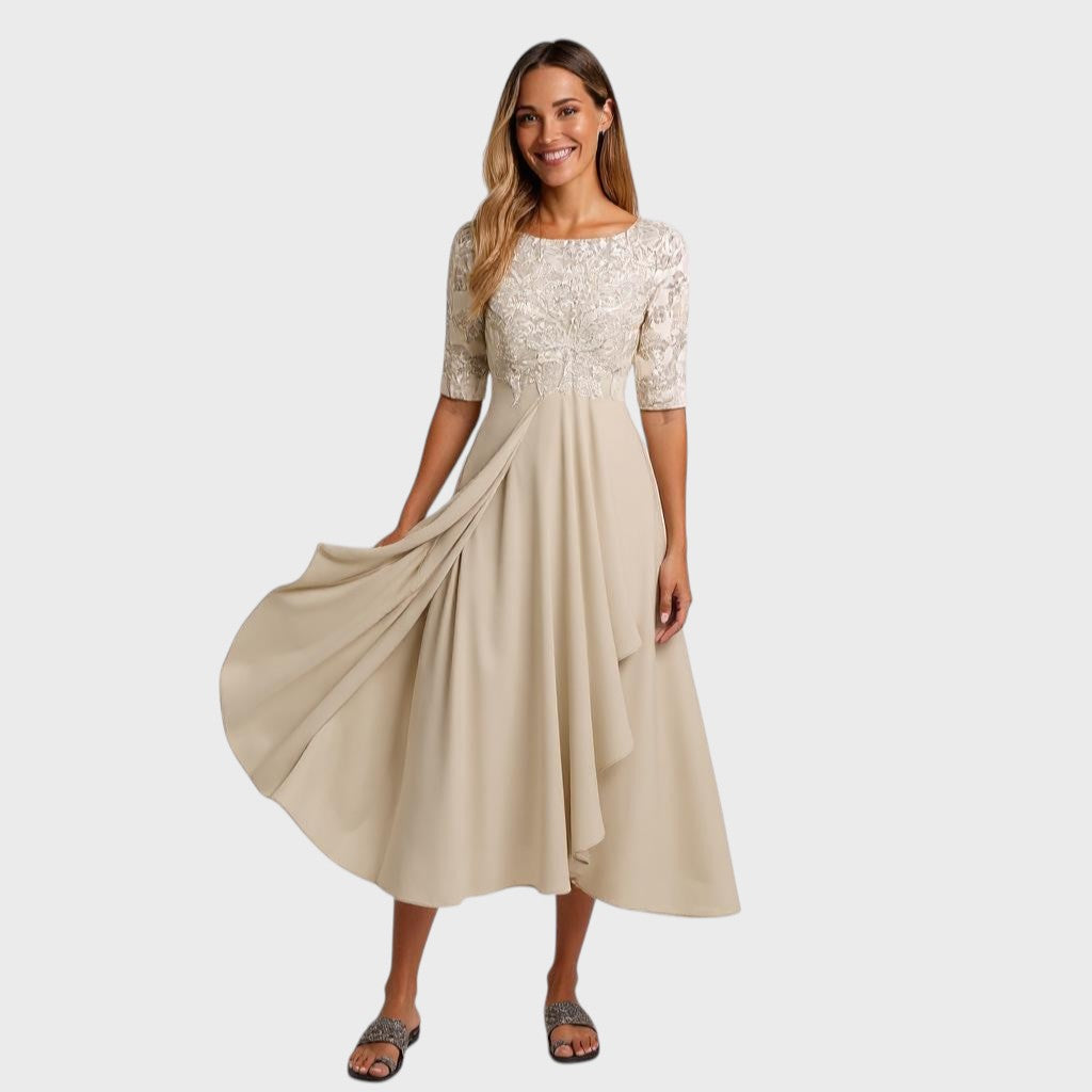 Elisa-Elegant formal dress with lace