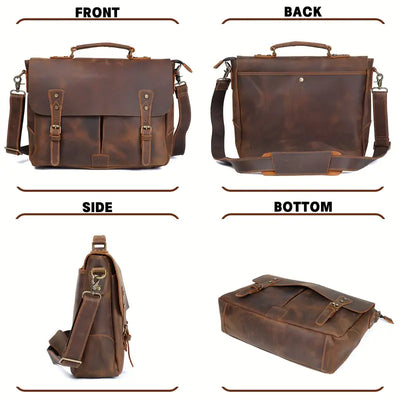 Premium Leather Weekender Duffle Bag | Ignatius