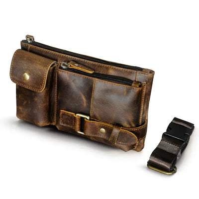 Vintage Leather Waist Bag | Zavier