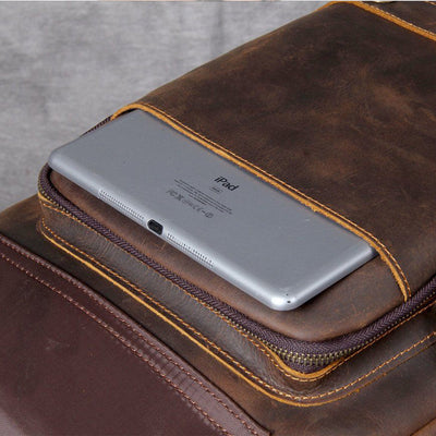 Tan Leather Backpack | Corbinian