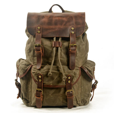 Canvas Leather Backpack | Ridge