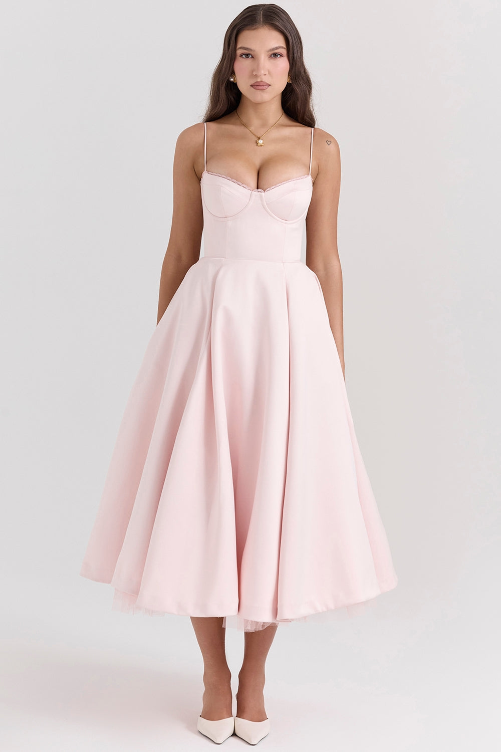 Cindy – Romantic Charm Midi Tulle Dress