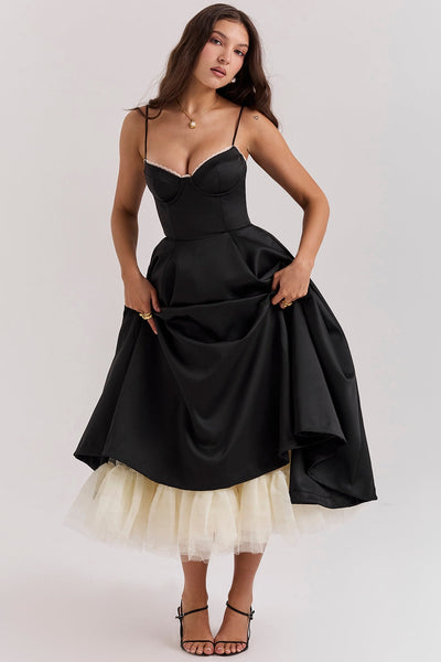 Cindy – Romantic Charm Midi Tulle Dress