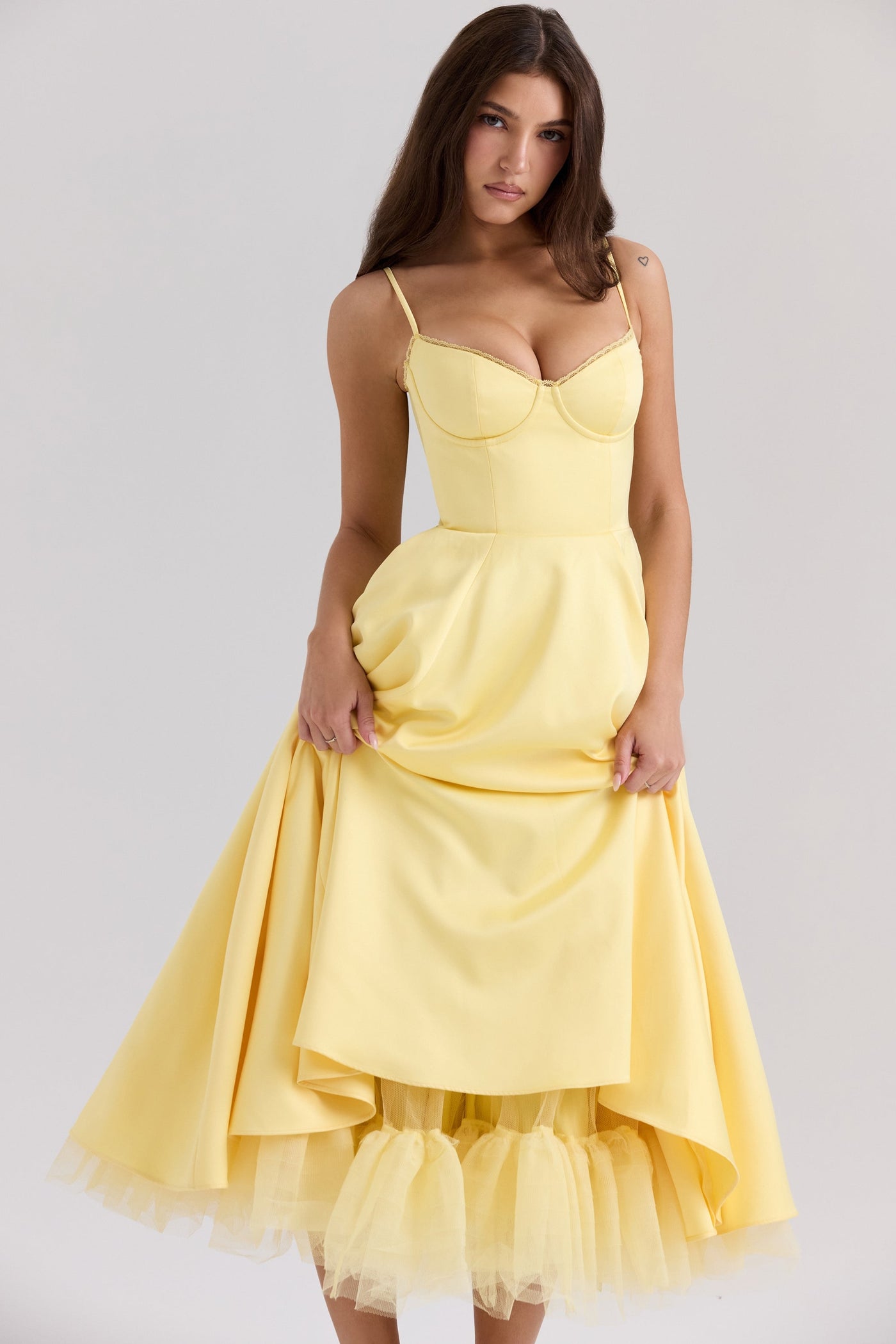 Cindy – Romantic Charm Midi Tulle Dress