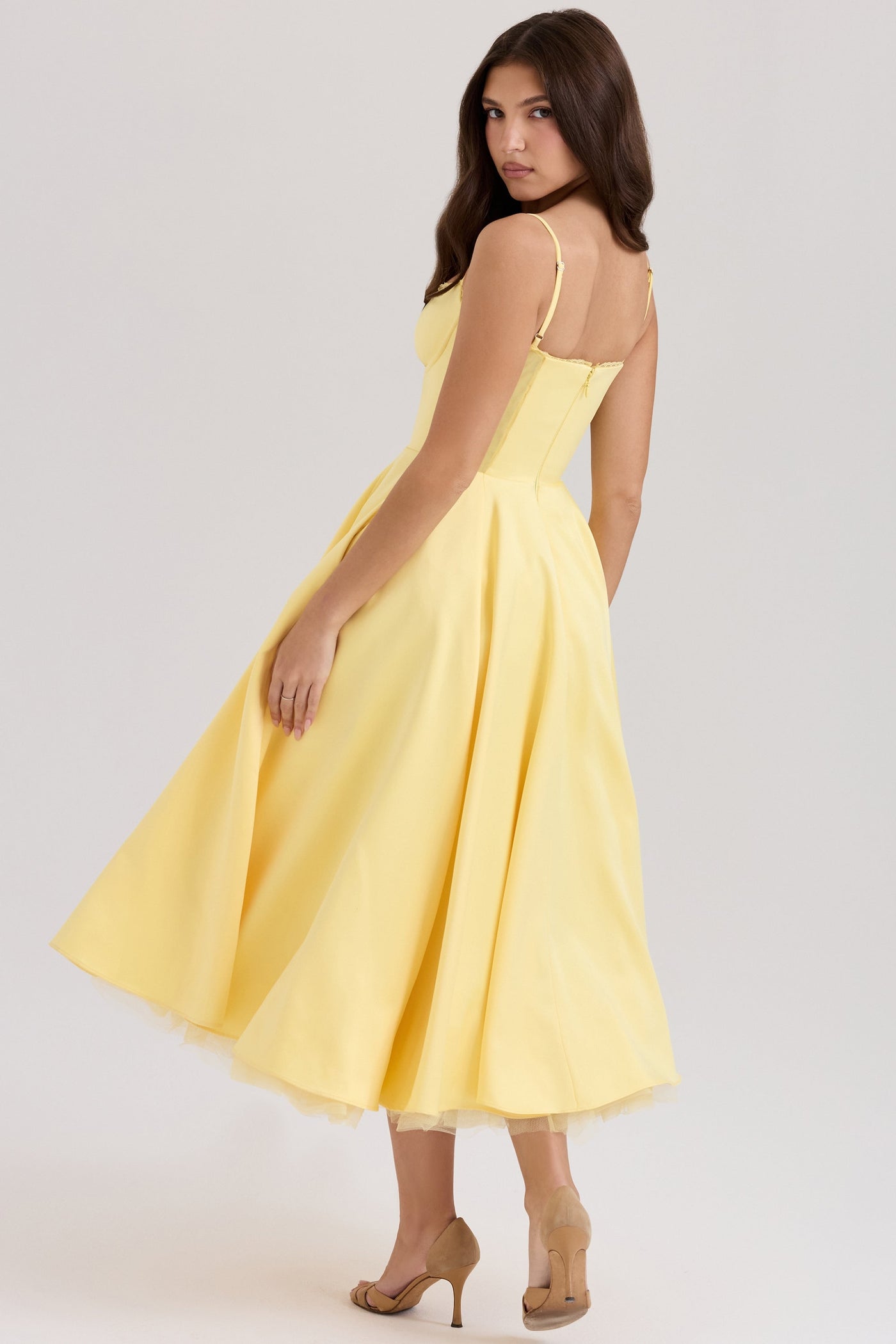 Cindy – Romantic Charm Midi Tulle Dress