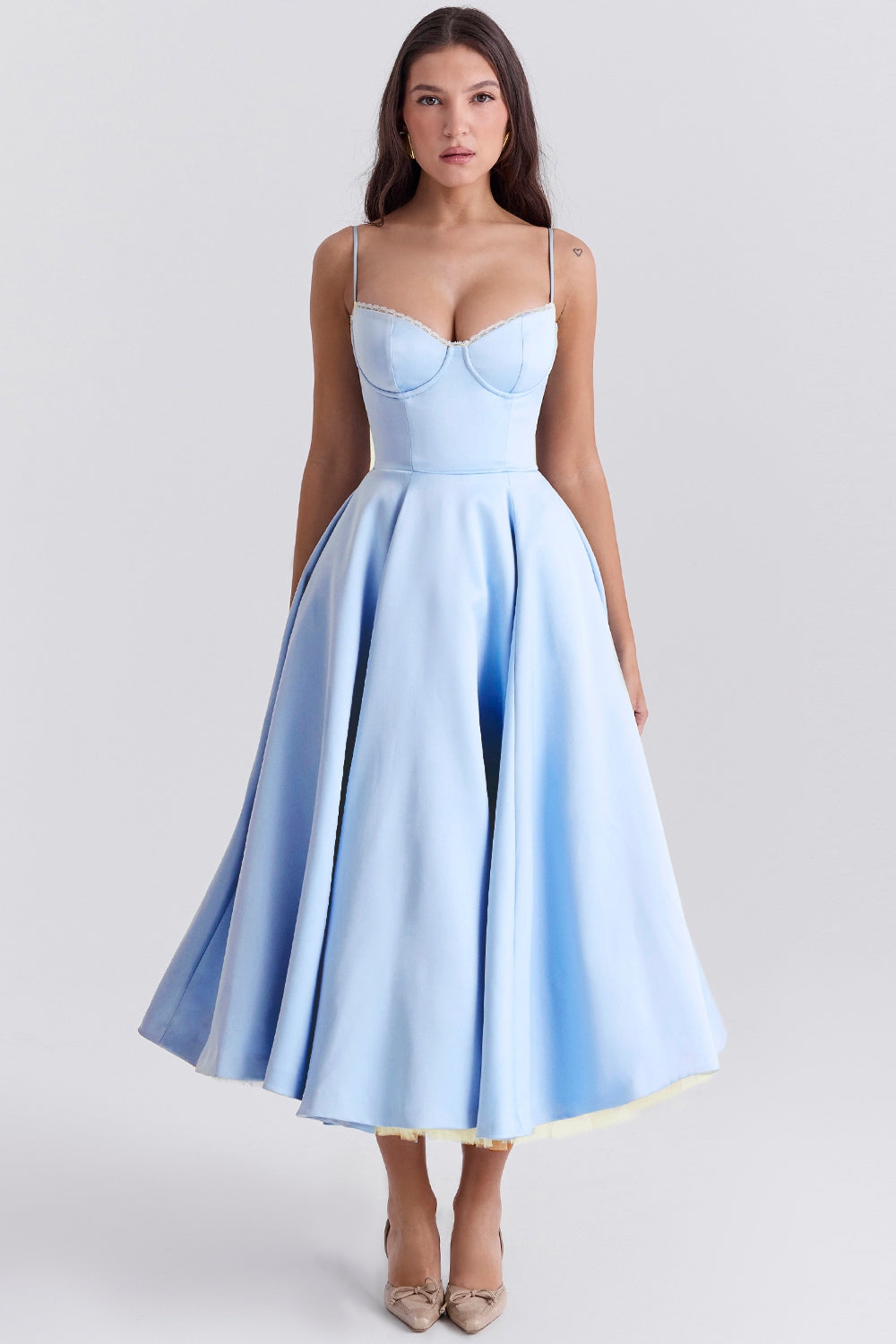 Cindy – Romantic Charm Midi Tulle Dress
