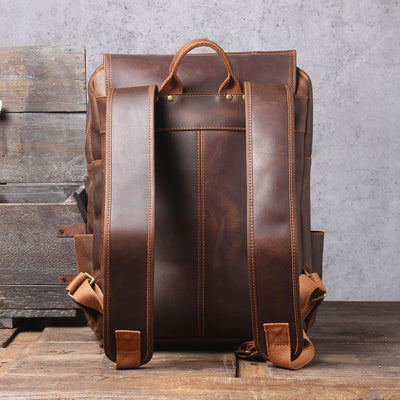 Brown Leather Backpack | Stellan