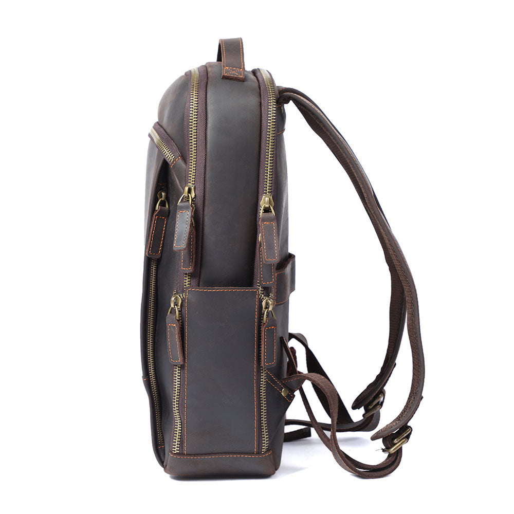 Leather Laptop Rucksack | Yates