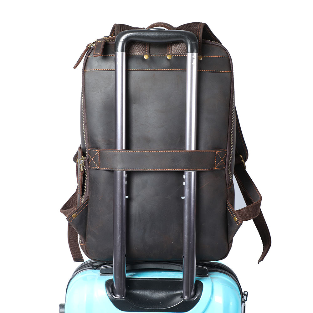 Leather Laptop Rucksack | Yates