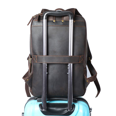 Leather Laptop Rucksack | Yates