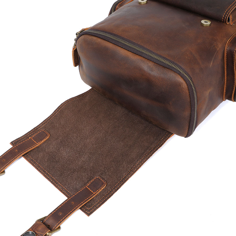 Leather Laptop Backpack | York