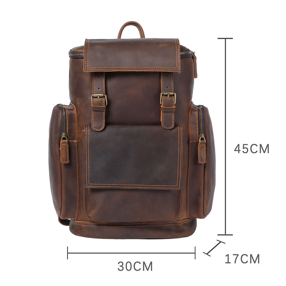 Leather Laptop Backpack | York