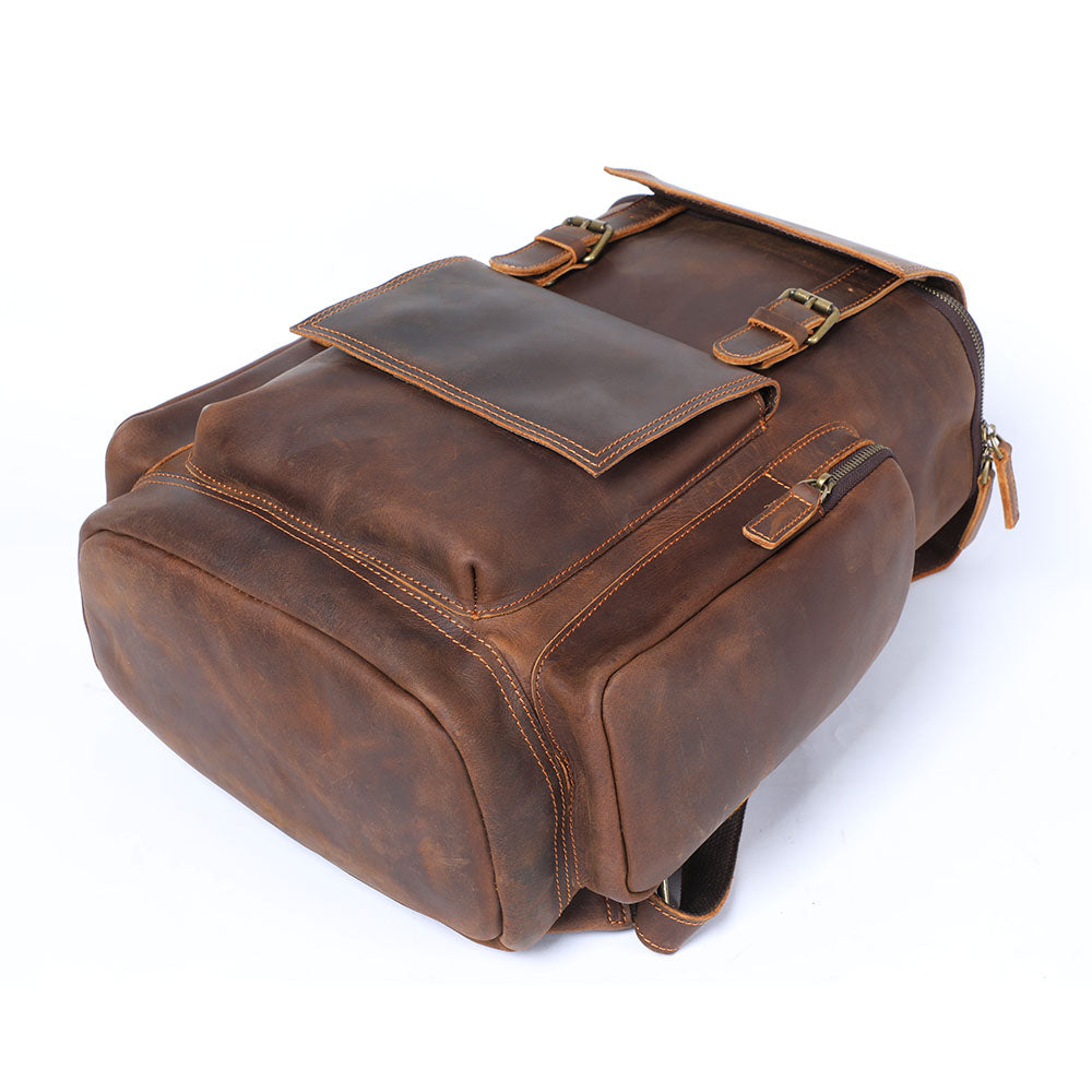 Leather Laptop Backpack | York