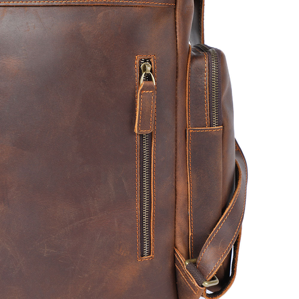 Leather Laptop Backpack | York