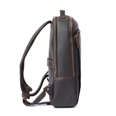 Leather Laptop Rucksack | Yates