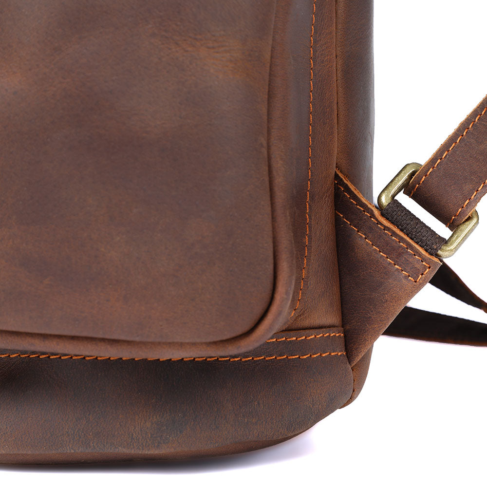Leather Laptop Backpack | York