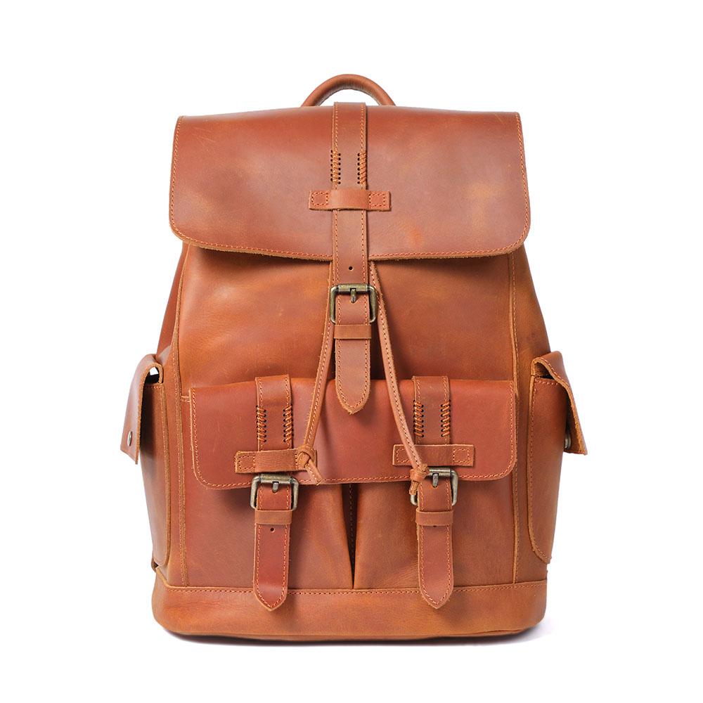 Leather Laptop Backpack | York