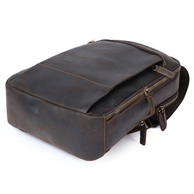 Leather Laptop Rucksack | Yates
