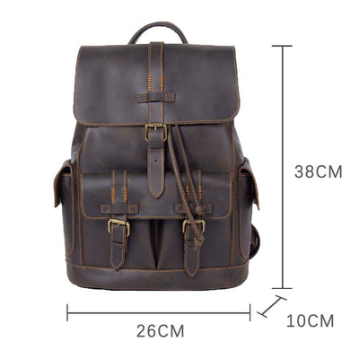 Leather Laptop Backpack | York