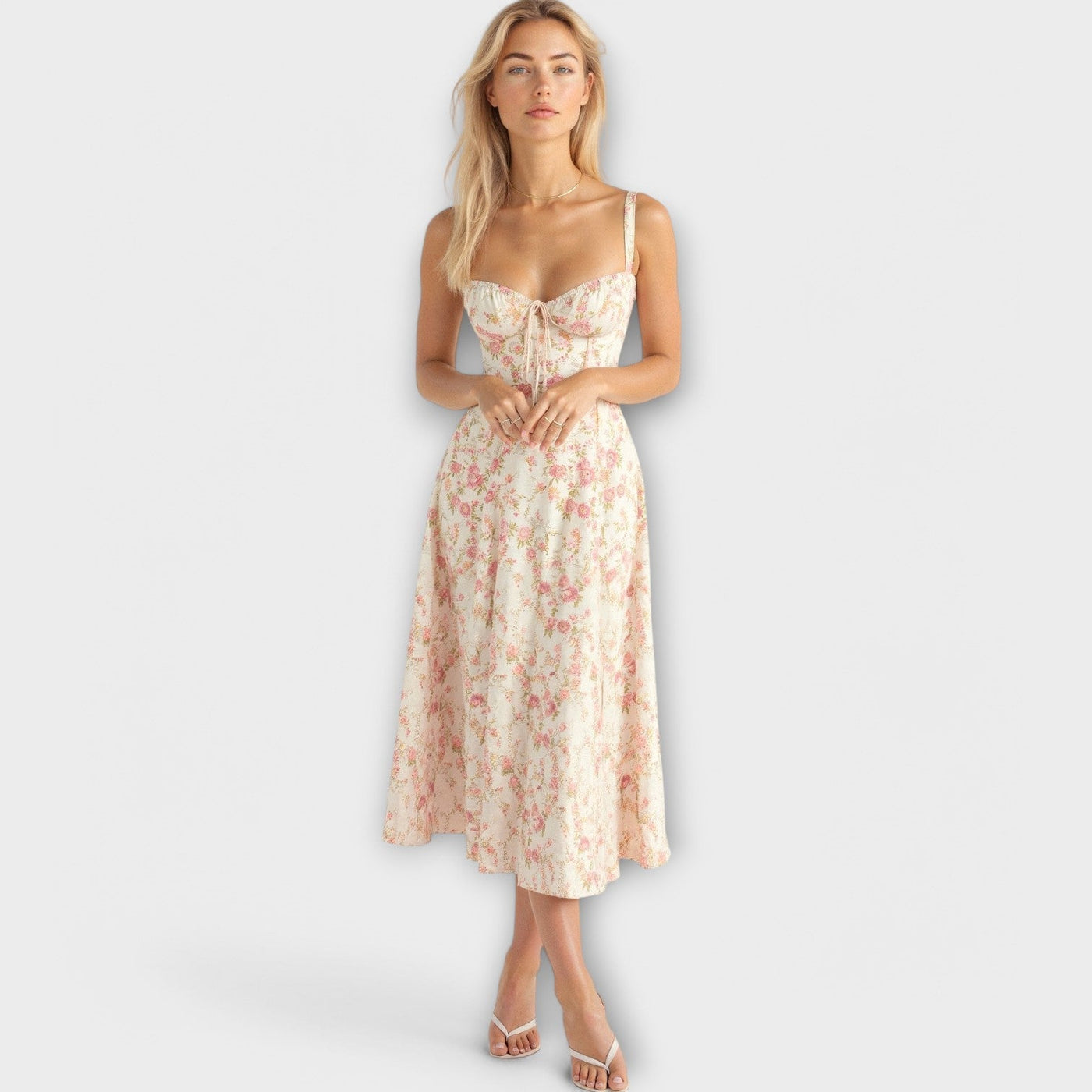 Kiana - Corset Midi Dress