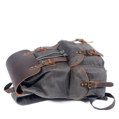 Canvas Leather Backpack | Ridge