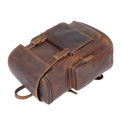Leather Laptop Backpack | York