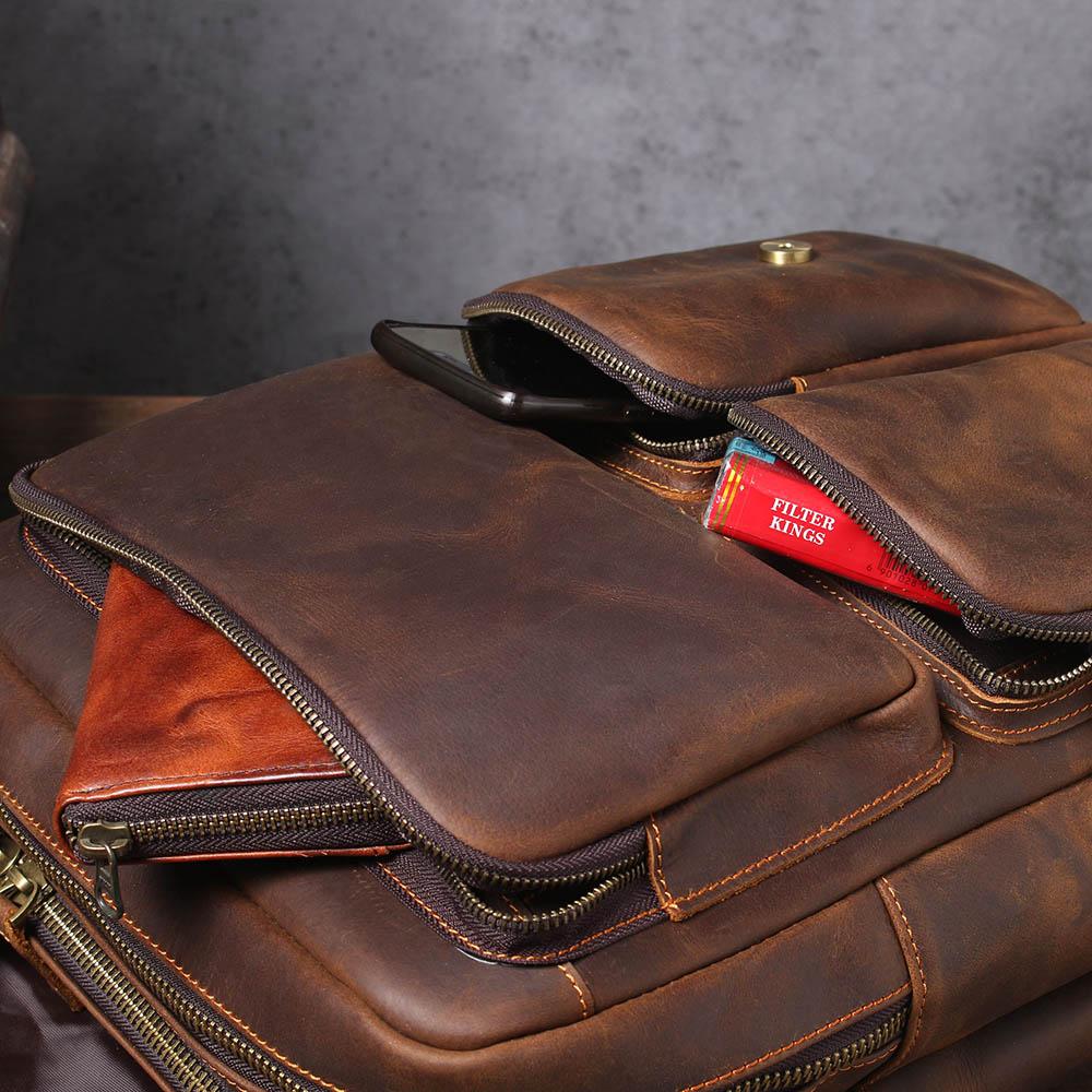 Brown Leather Backpack | Stellan