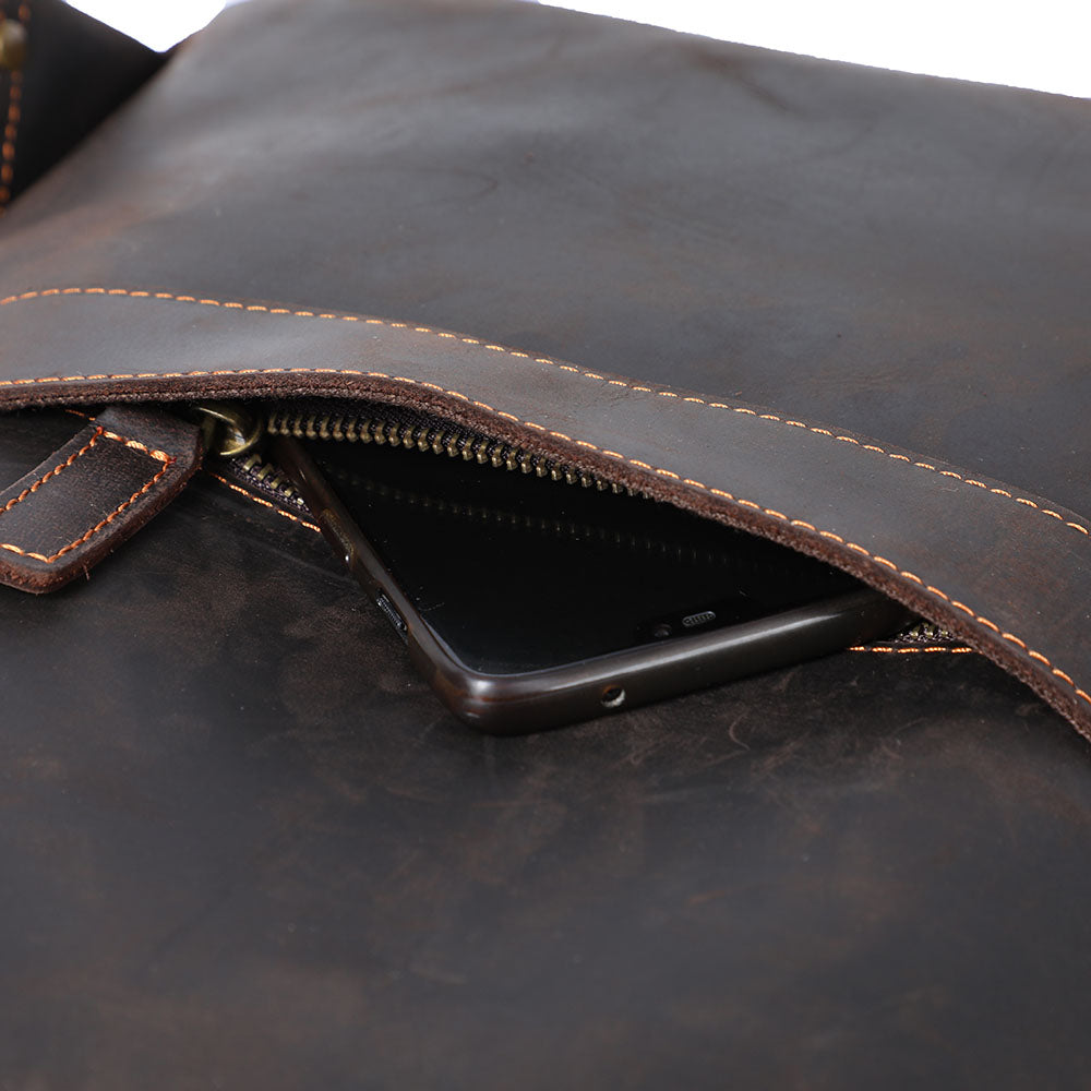 Leather Laptop Rucksack | Yates