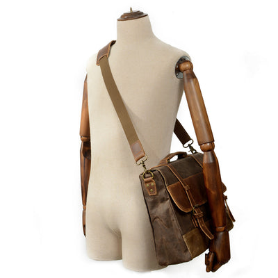 Waxed Canvas Messenger Bag | Phoenix
